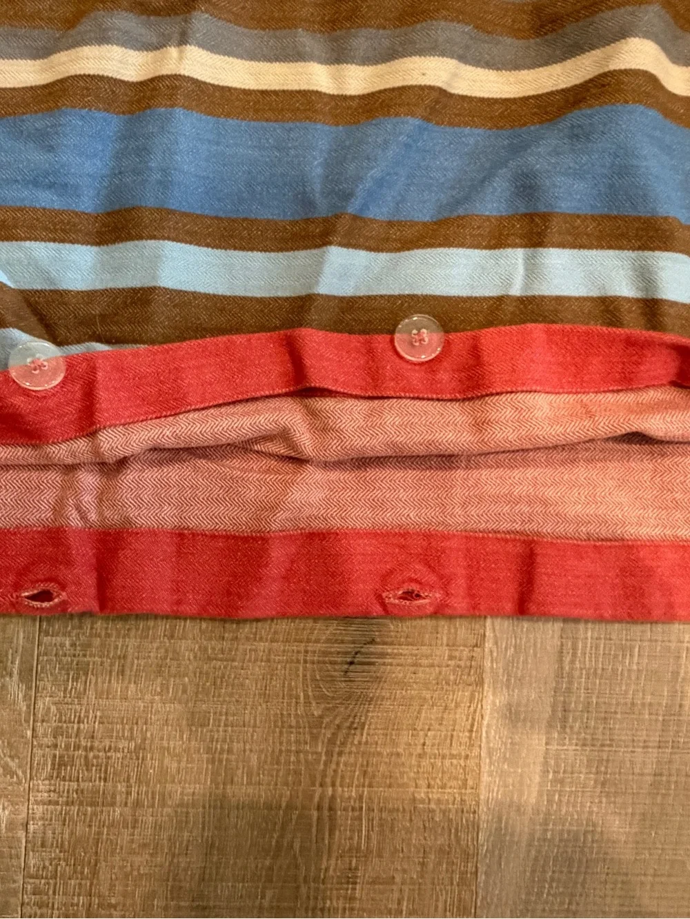Pottery Barn Kids Twin Striped Cotton Duvet Cover